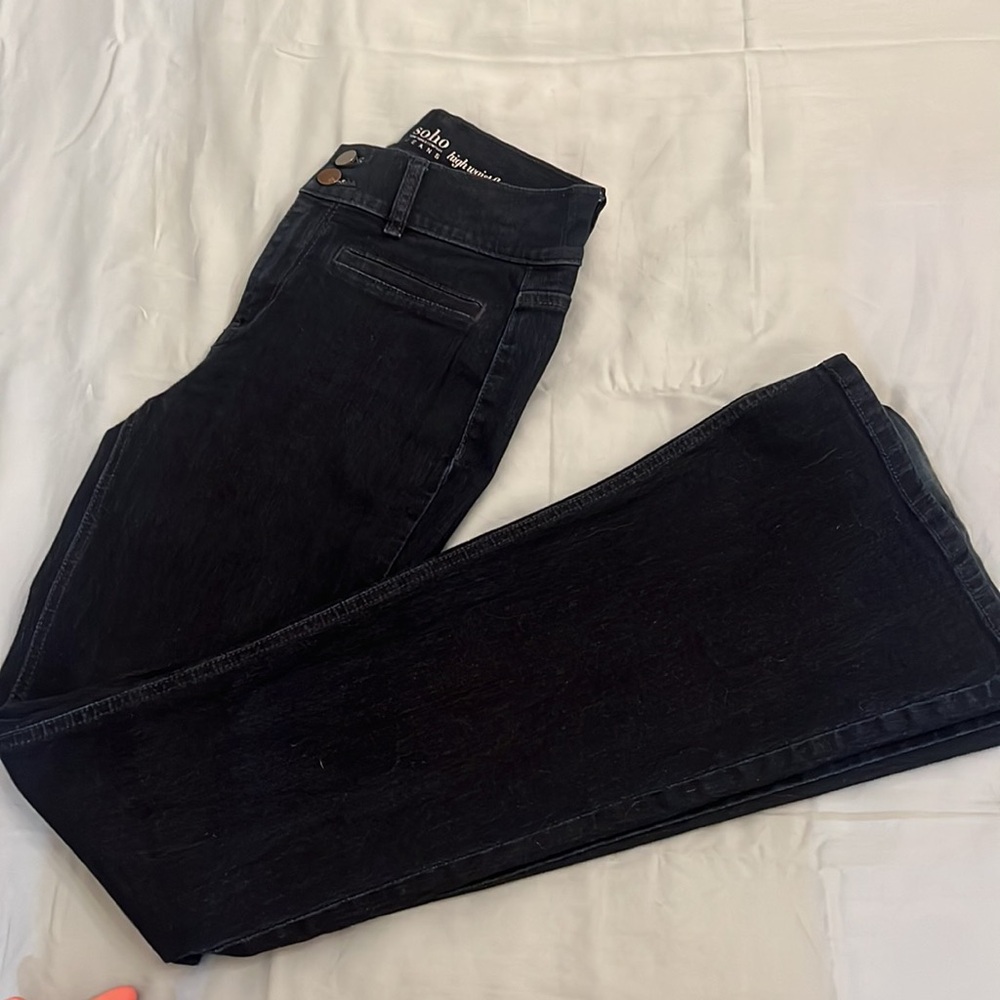 High waist flare jeans. New York & Co size 4 (stretch)